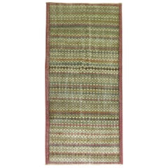 Petit tapis de couloir vintage turc Shabby Chic