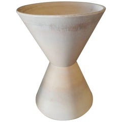 Large Double Cone Bisque Planter by La Gardo Tackett