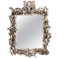 Early 18th Century Italian Carved Mirror