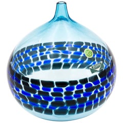 Charming Murine Glass Vase Vistosi Murano Alessandro Pianon