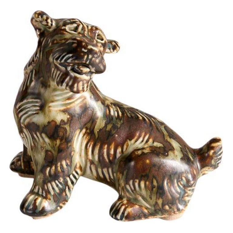 Knud Khyn for Royal Copenhagen, Ceramic Terrier, Denmark, circa 1950