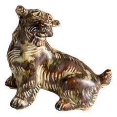 Knud Khyn for Royal Copenhagen, Ceramic Terrier, Denmark, circa 1950