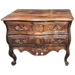 19th Century French Louis XV Style Carved Walnut Commode, circa 1830