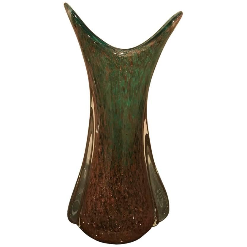 Moderne Murano-Vase aus der Mitte des Jahrhunderts