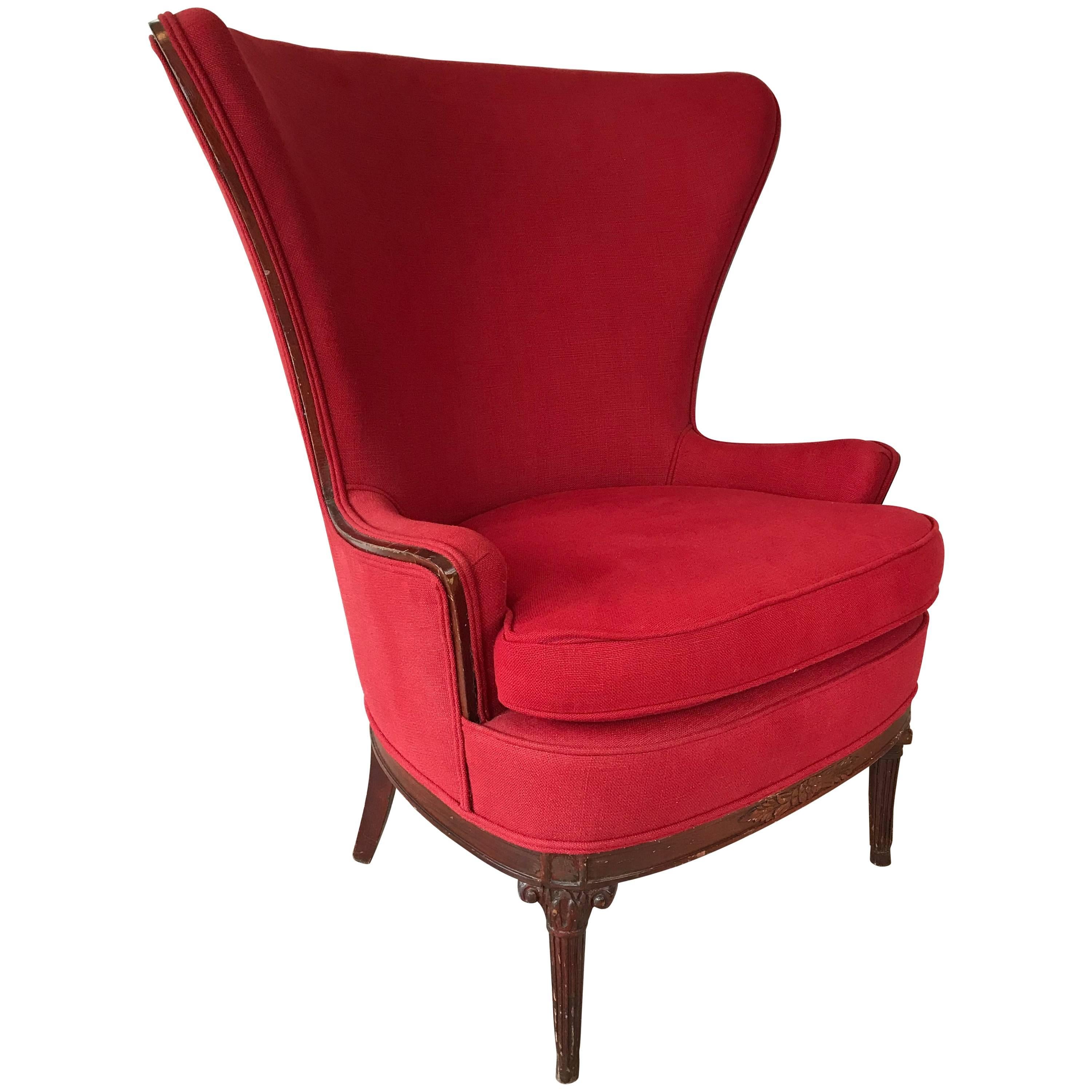 19th Century French Wing Chair
