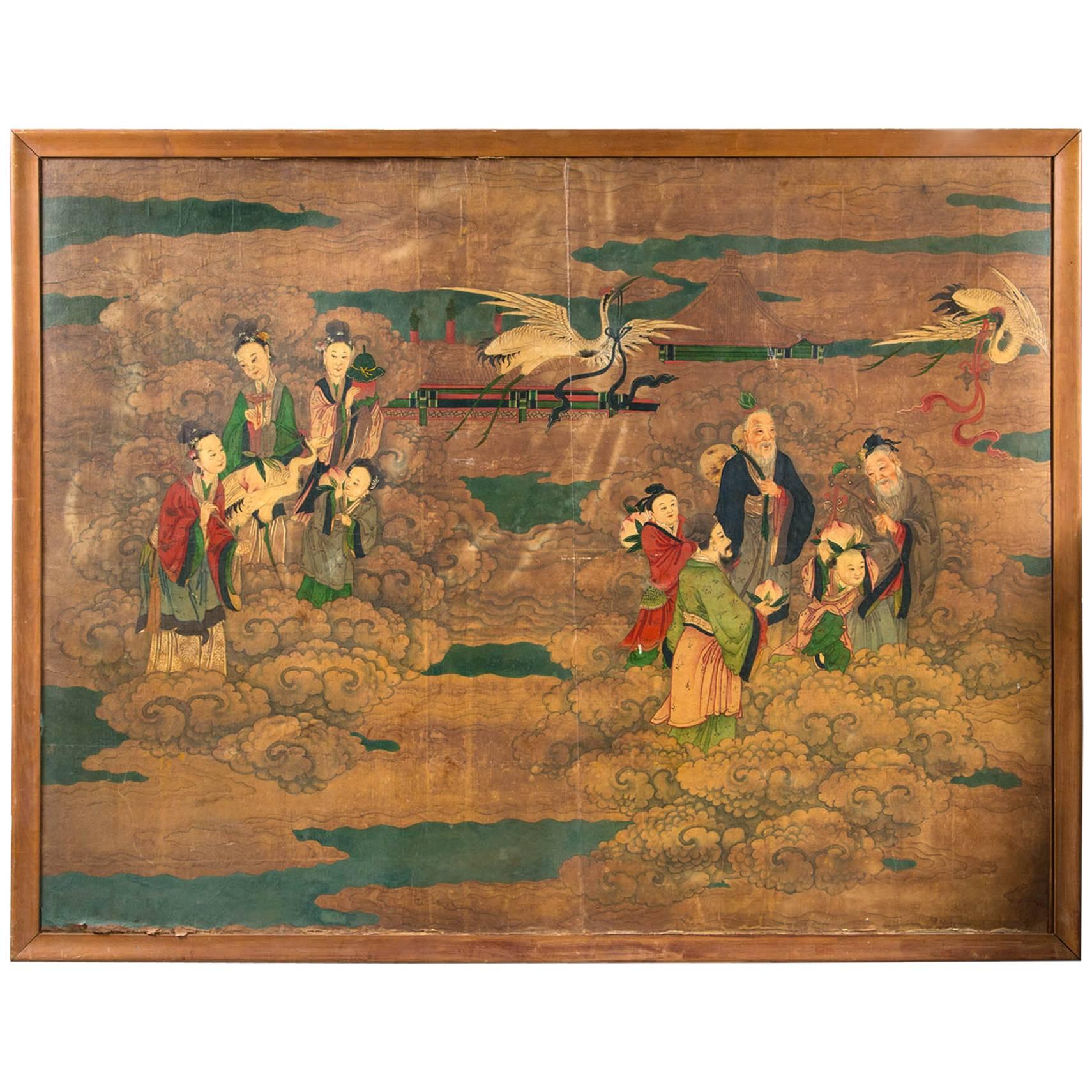 Massive Antique Chinese Painting For Sale
