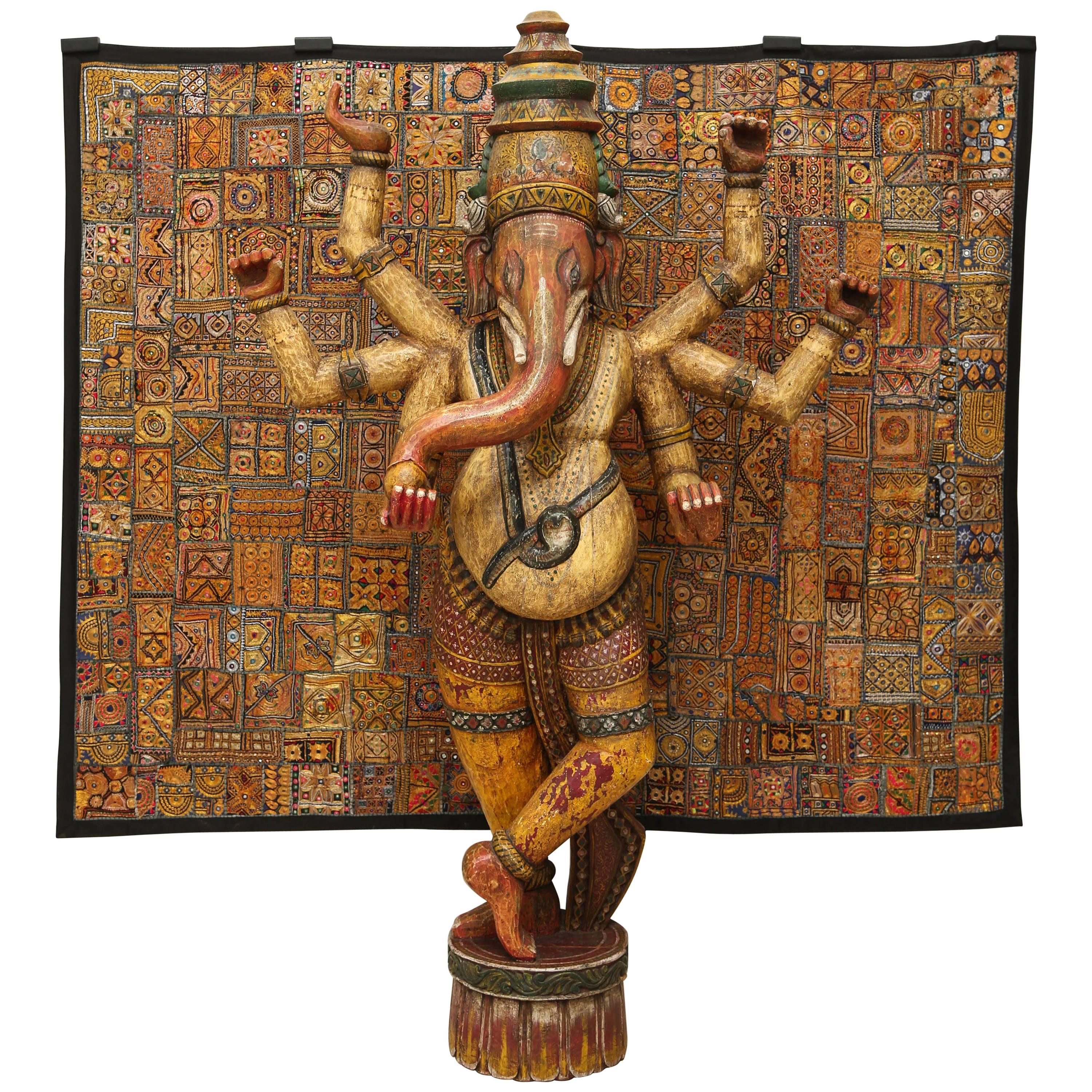 Monumental Indian Ganesh Sculpture, 1970s, India For Sale