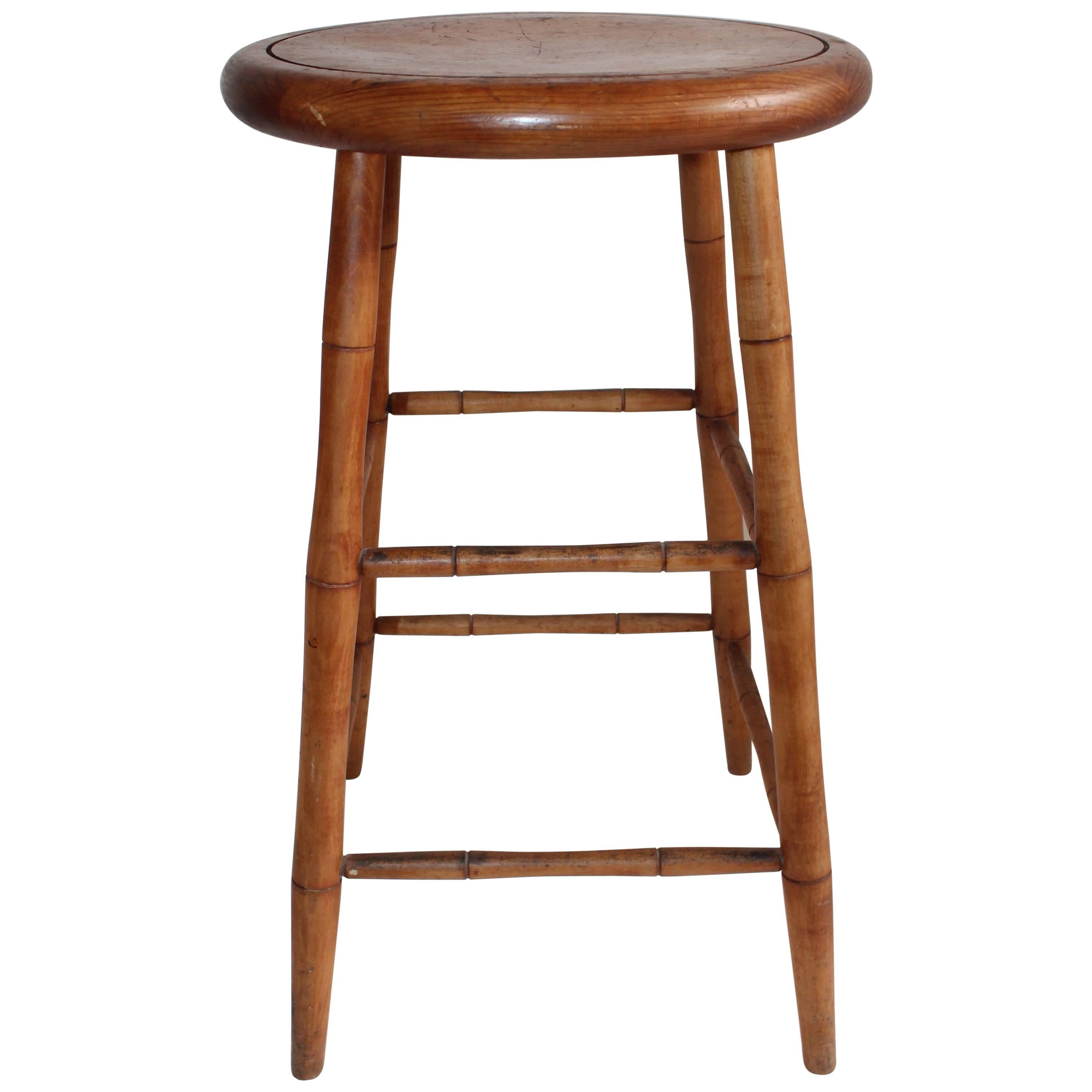 Bar Stool in Shaker Style, Early 20th Century