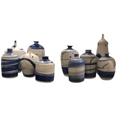 Blue and White Vase Collection, China, Contemporary