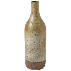 Important Decorative Ceramic Bottle by Jeanne and Norbert Pierlot, circa 1950