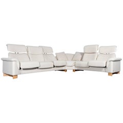 Ekornes Stressless Paradise Designer Corner Sofa Crème Beige Leather Relax Couch