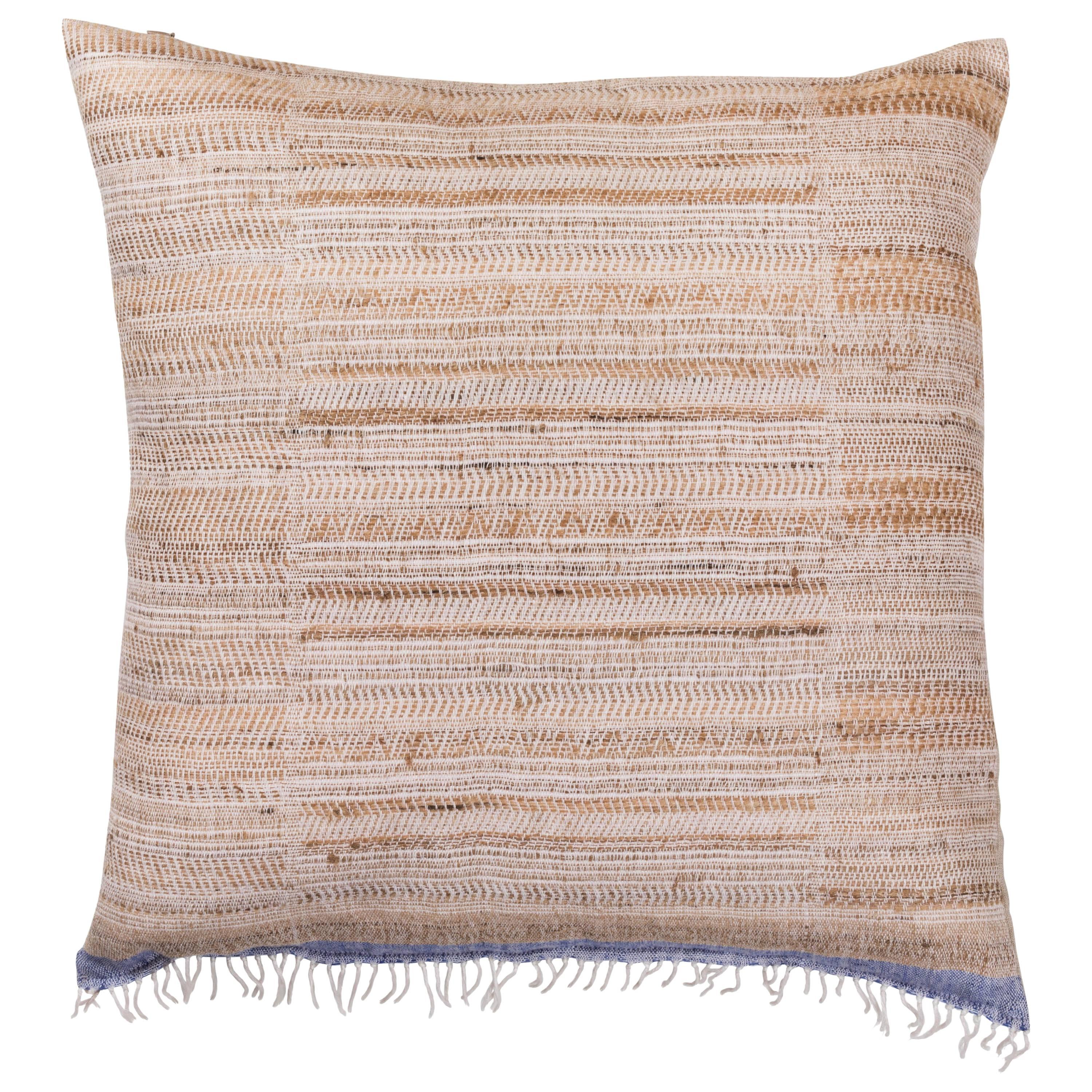 Indian Handwoven Pillow  For Sale