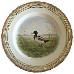 Flora Danica Bird Dinner Plate #240/3549