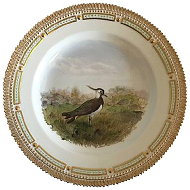 Flora Danica Bird Dinner Plate #240/3549