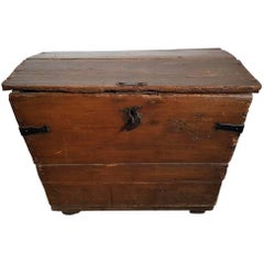 18th Century Dutch Pinewood Blanket Chest