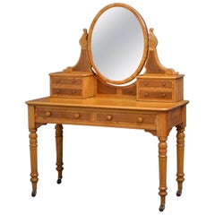 Antique Victorian Satinwood Dressing Table