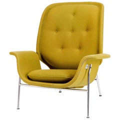 20th Century Chrome and Upholstered Chair