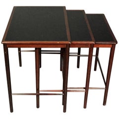 Rosewood and Formica Nesting Tables, Danish Design, circa 1970