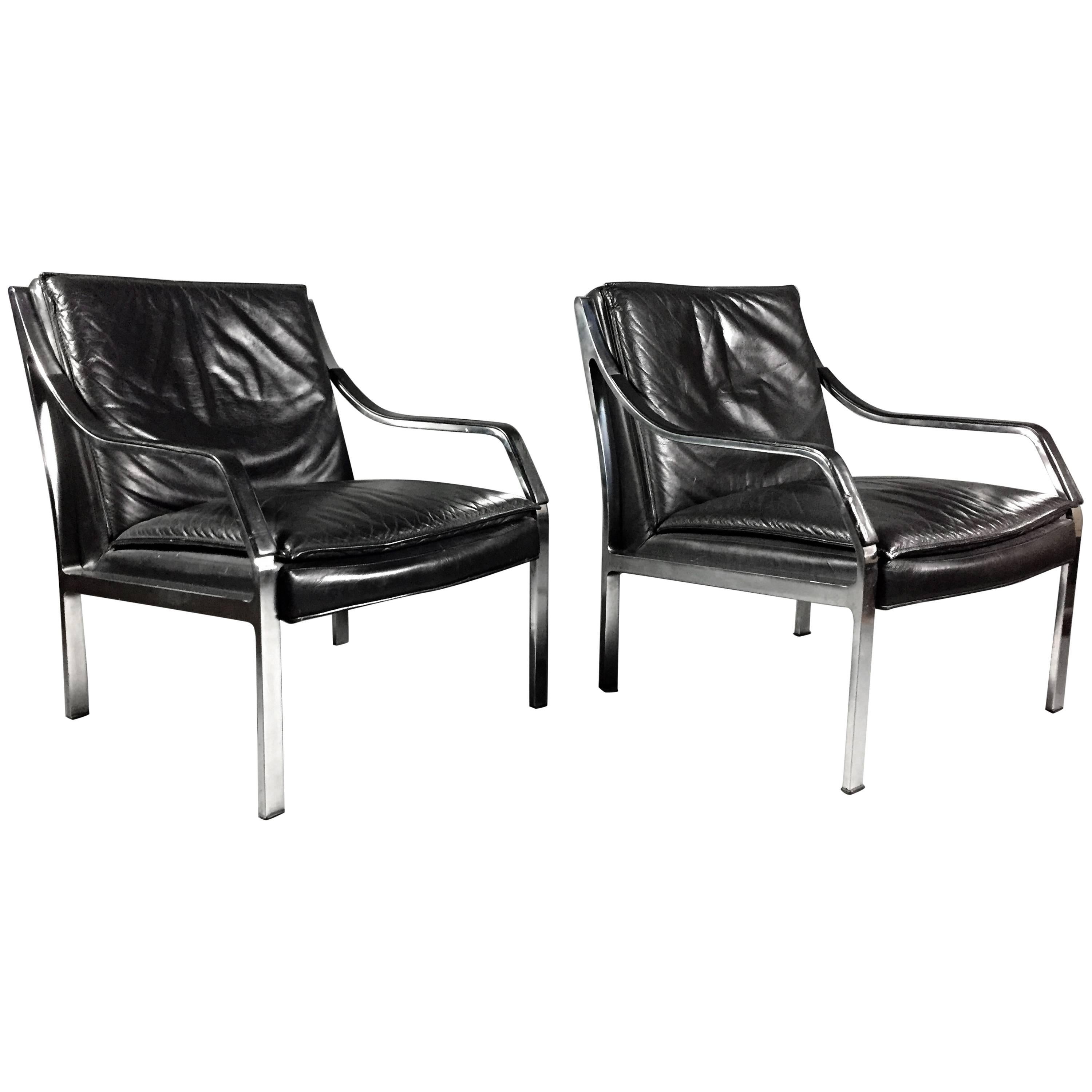 Pair of Preben Fabricius for Walter Knoll Armchairs, Germany, 1970s For Sale