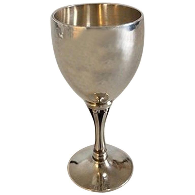 Georg Jensen Sterling Silver Harald Nielsen Liqueur Glass No 532F For Sale