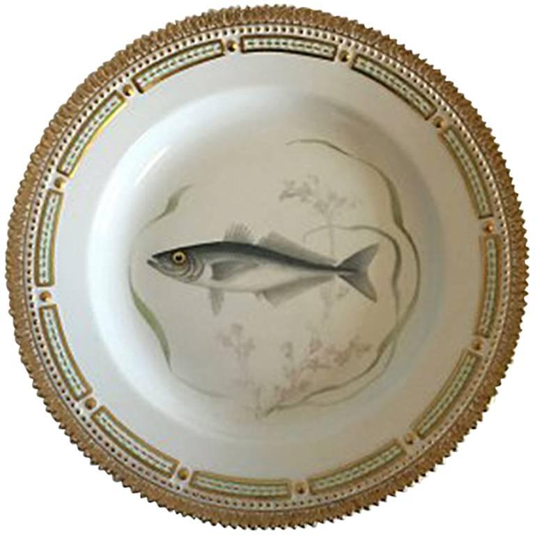 Flora Danica Fish Dinner Plate #3549