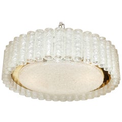 Doria Tubular and Round Flush Mount Fixture