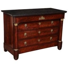 Early 19th Century French Empire Chest in Mahogany