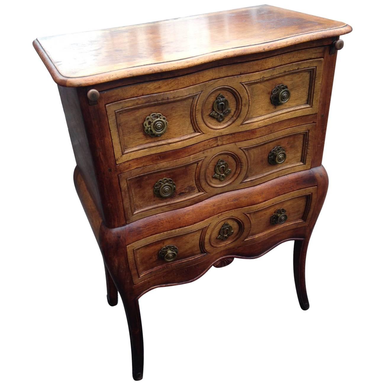 French Provincial Hand-Carved Commode by Don Rousseau