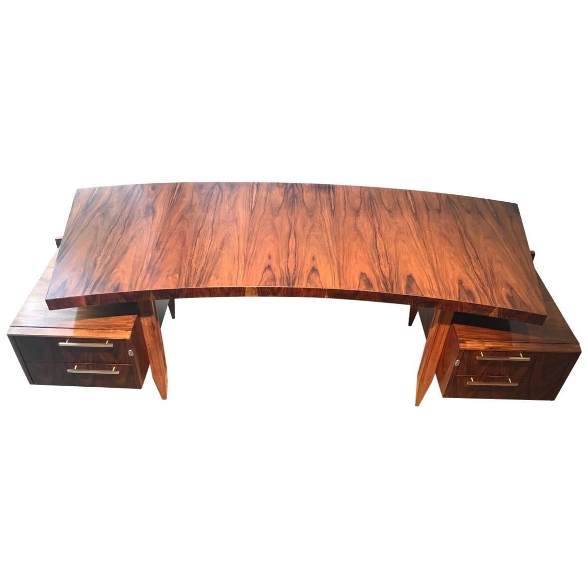 Cimo Curved Top Midcentury Desk Table