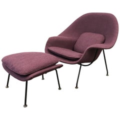 Eero Saarinen Womb Chair and Ottoman for Knoll Eero Saarinen Womb Chair and Ottoman for Knoll