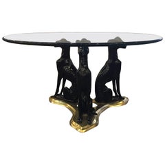 Maitland-Smith Whippet Table in Bronze and Brass