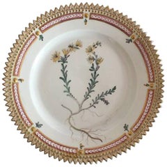 Royal Copenhagen Flora Danica Bread Plate #3552 Rare Arnold Krog, 1904-1908