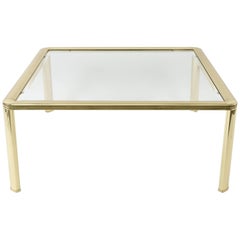 Widdicomb Style Brass & glass Coffee Table