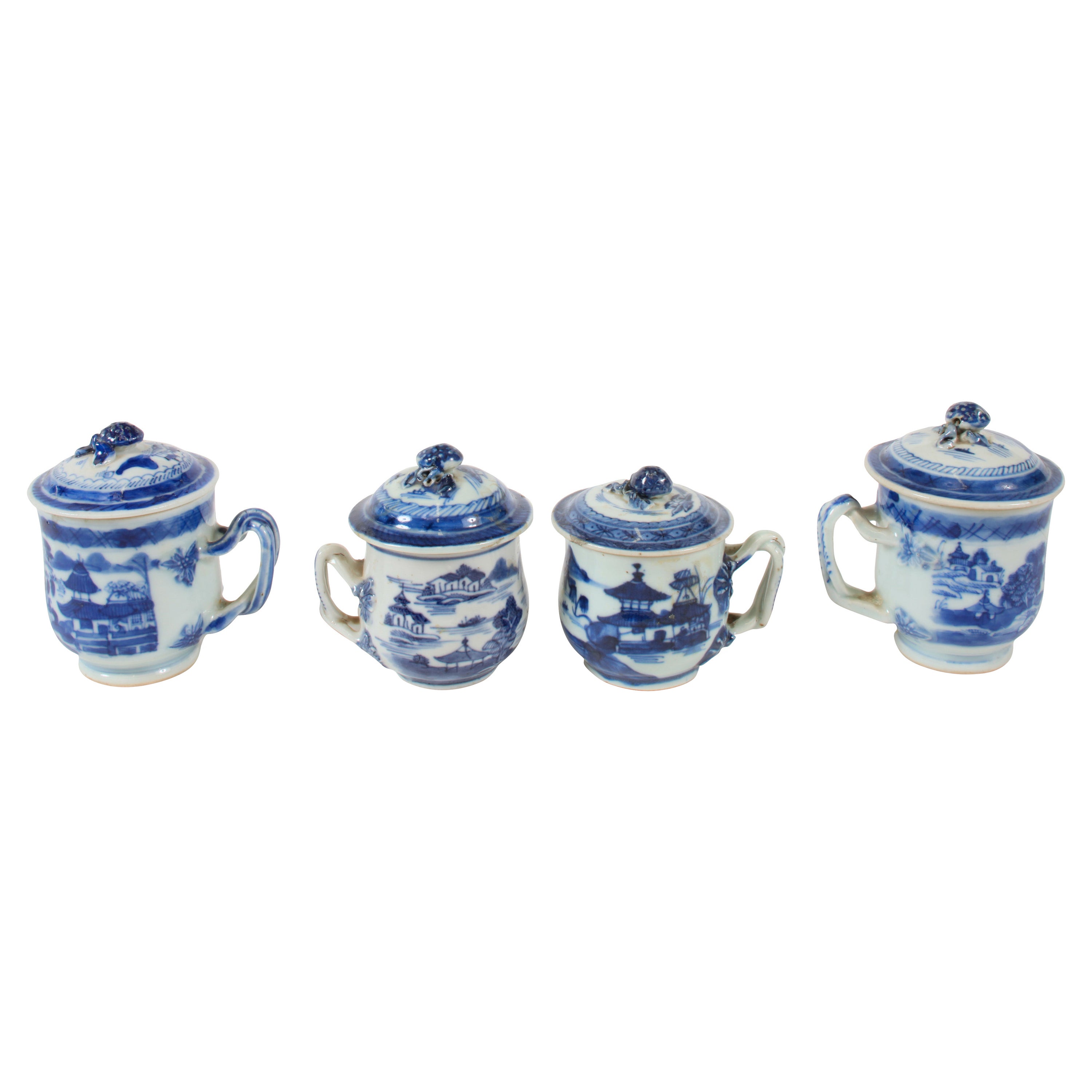 Tazas de té chinas antiguas con tapa, se venden solas