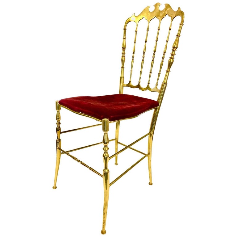 Solid Brass Chiavari Chair For Sale at 1stDibs