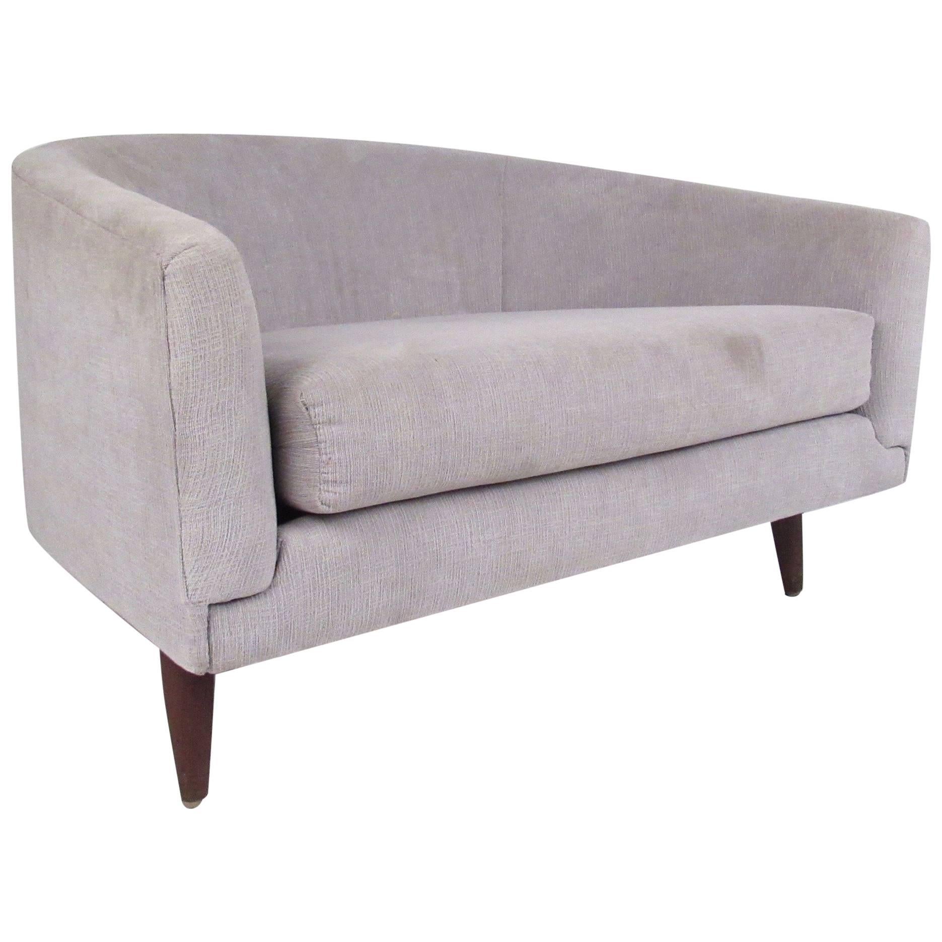 Scandinavian Modern Barrel Lounge Chairs at 1stDibs