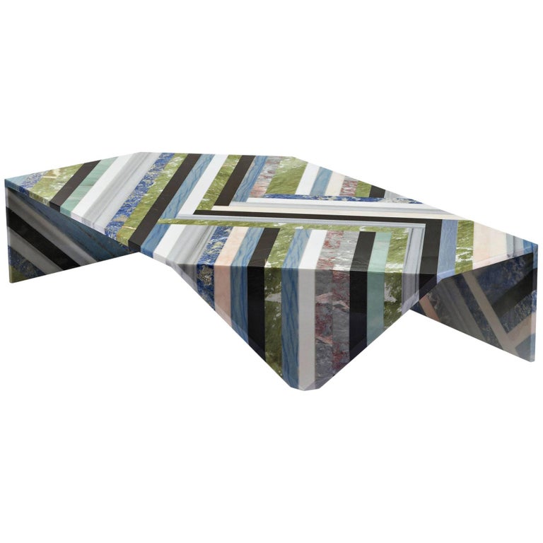 Origami Marble Living Table For Sale