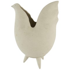 Lineasette Italian Ceramic Chicken Vase