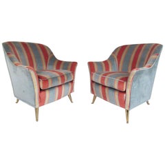 Italian Modern Lounge Chairs in the Style of Gio Ponti