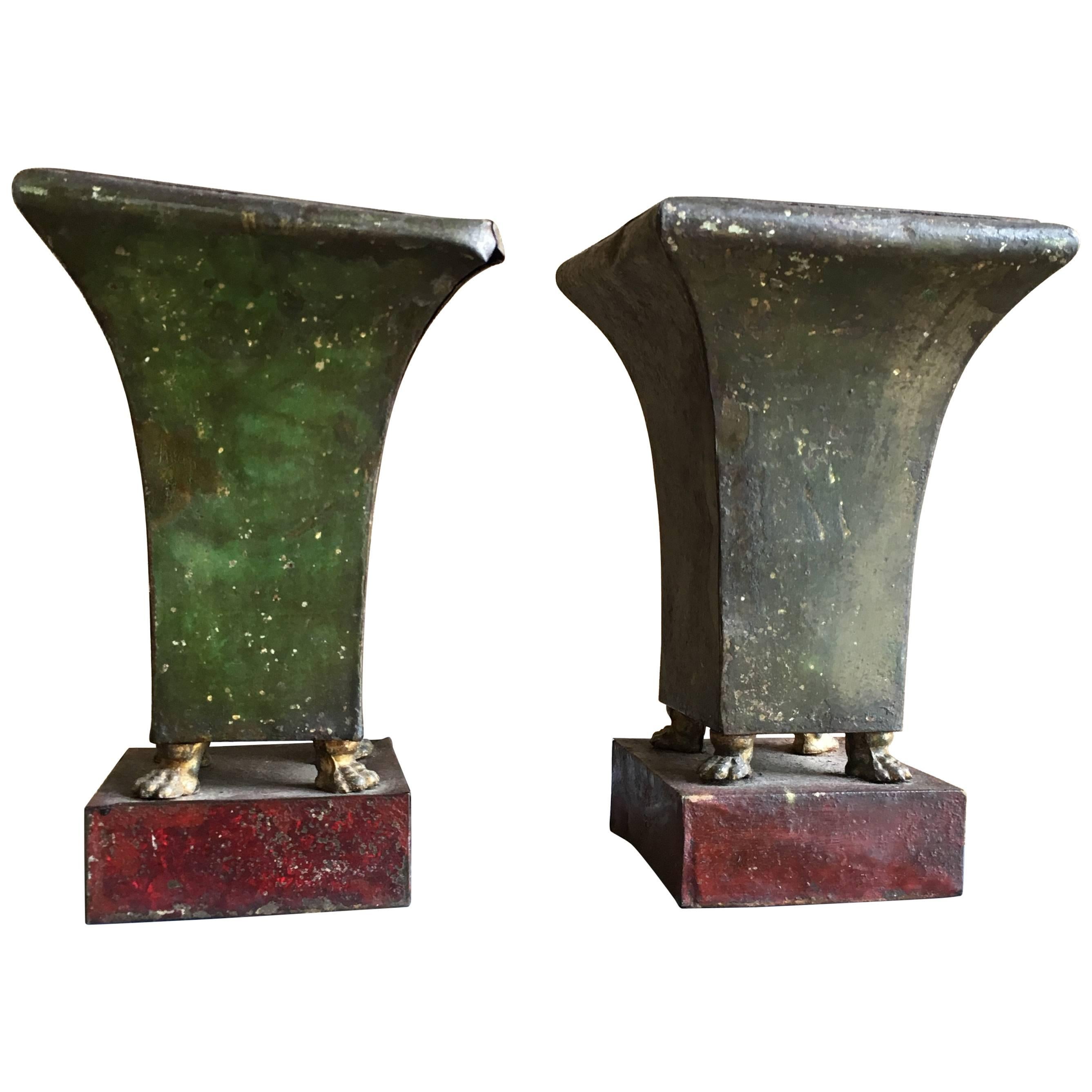Pair of French Empire Period Tole Jardinière