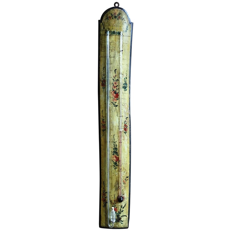 18th century provincial barometer and thermometer 18th century provincial barometer and thermometer