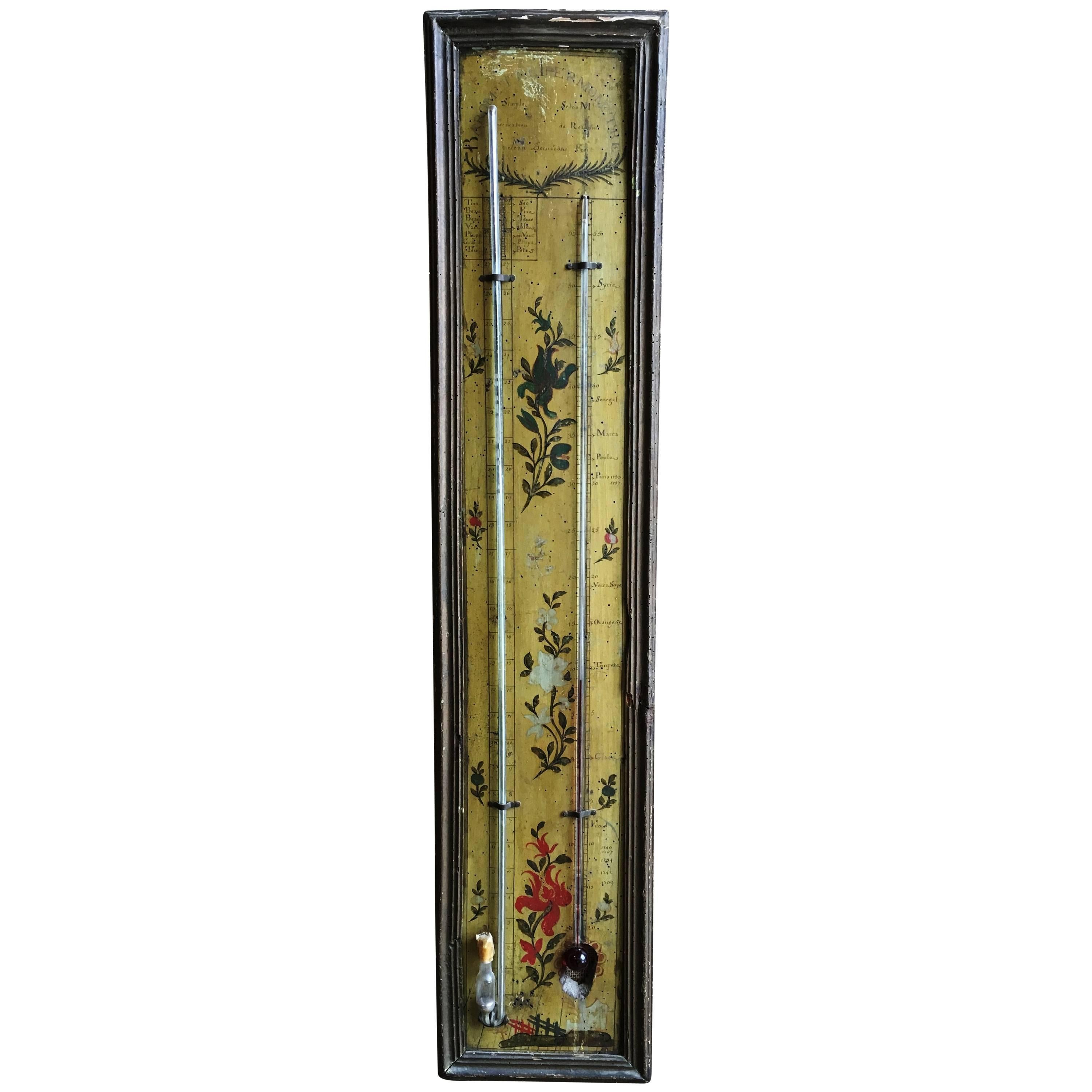 18th Century Louis XVI Period Thermometer and Barometer