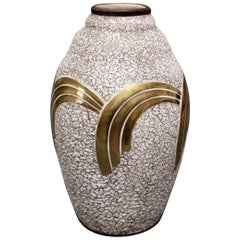 Art Deco Keramikvase von ODYV, um 1930