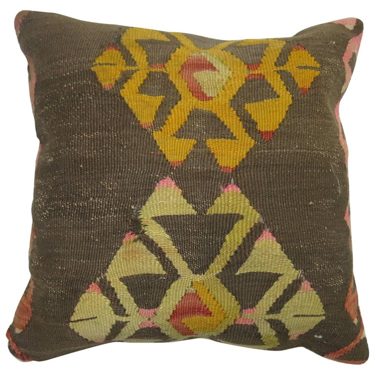 Turkish Kilim Pillow For Sale at 1stDibs