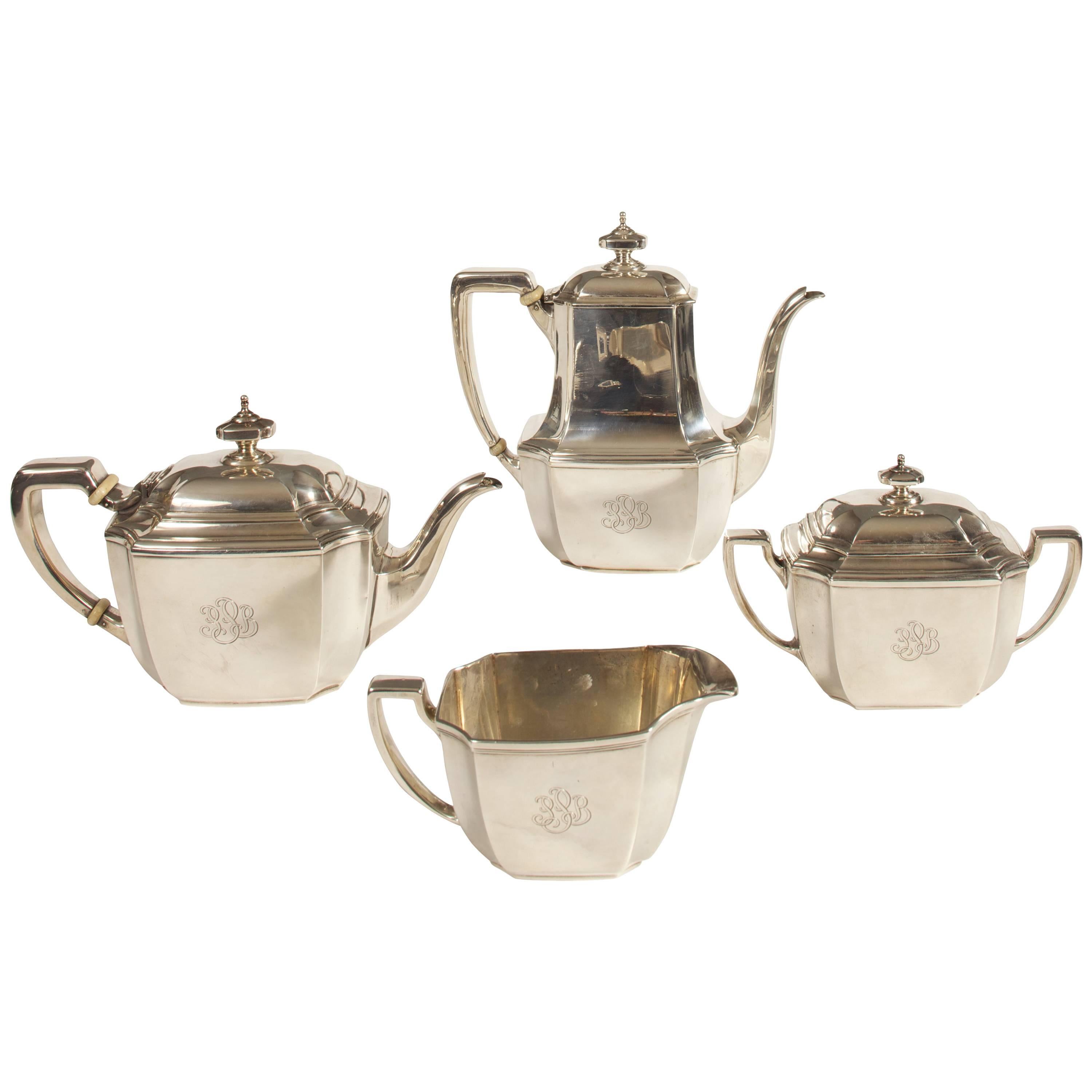 Sterling Tiffany Coffee and Tea Service For Sale