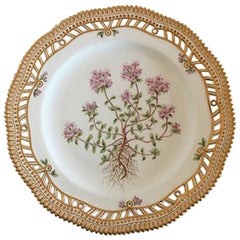Royal Copenhagen Flora Danica Luncheon Plate with Pierced Border #3554