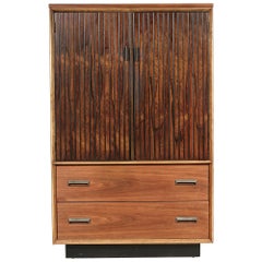 1960s Bassett Furniture Walnut Tall Dresser