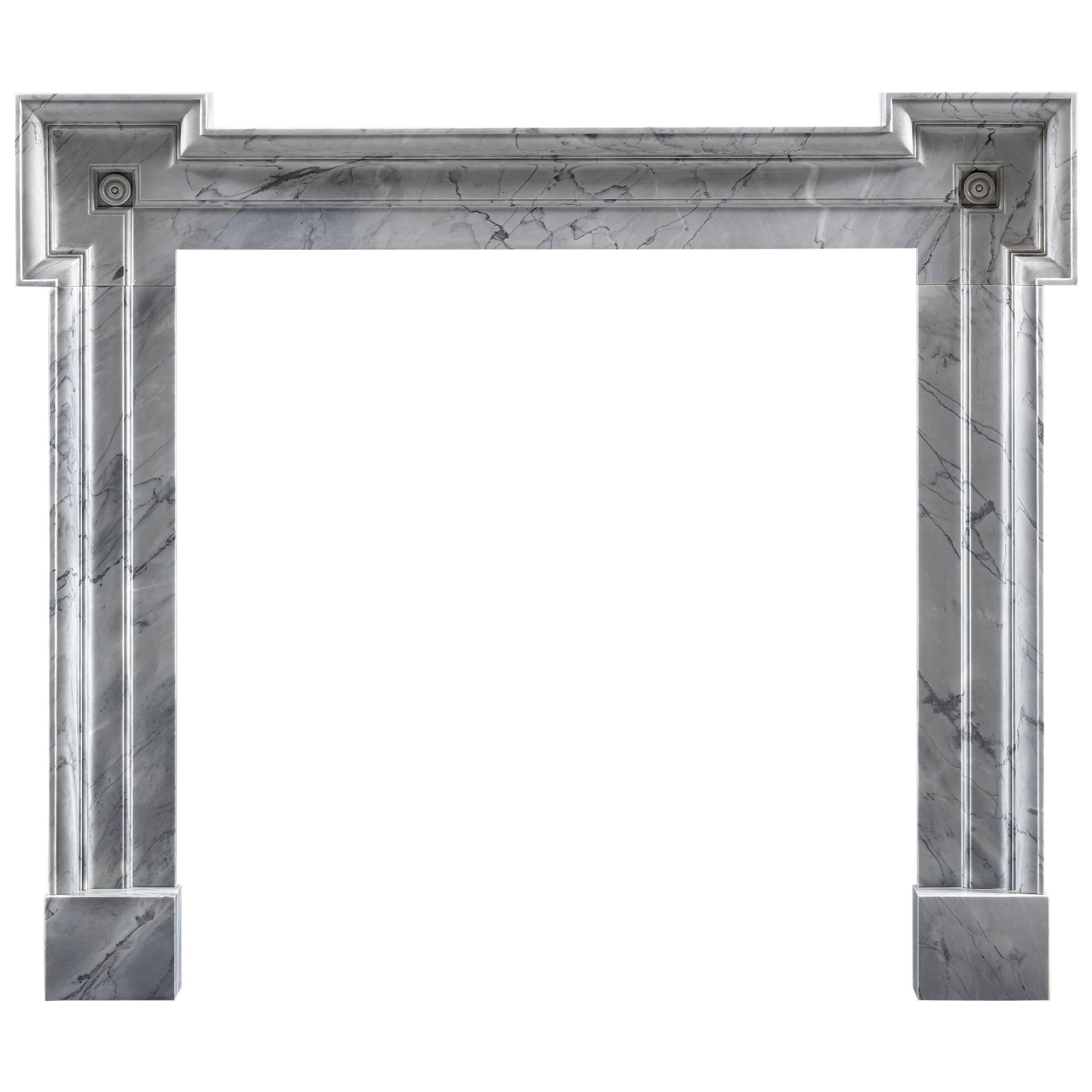 Carrara Marble Georgian Style Fireplace Frame Surround 