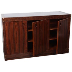 Sergio Rodrigues Rosewood Three-Door Credenza