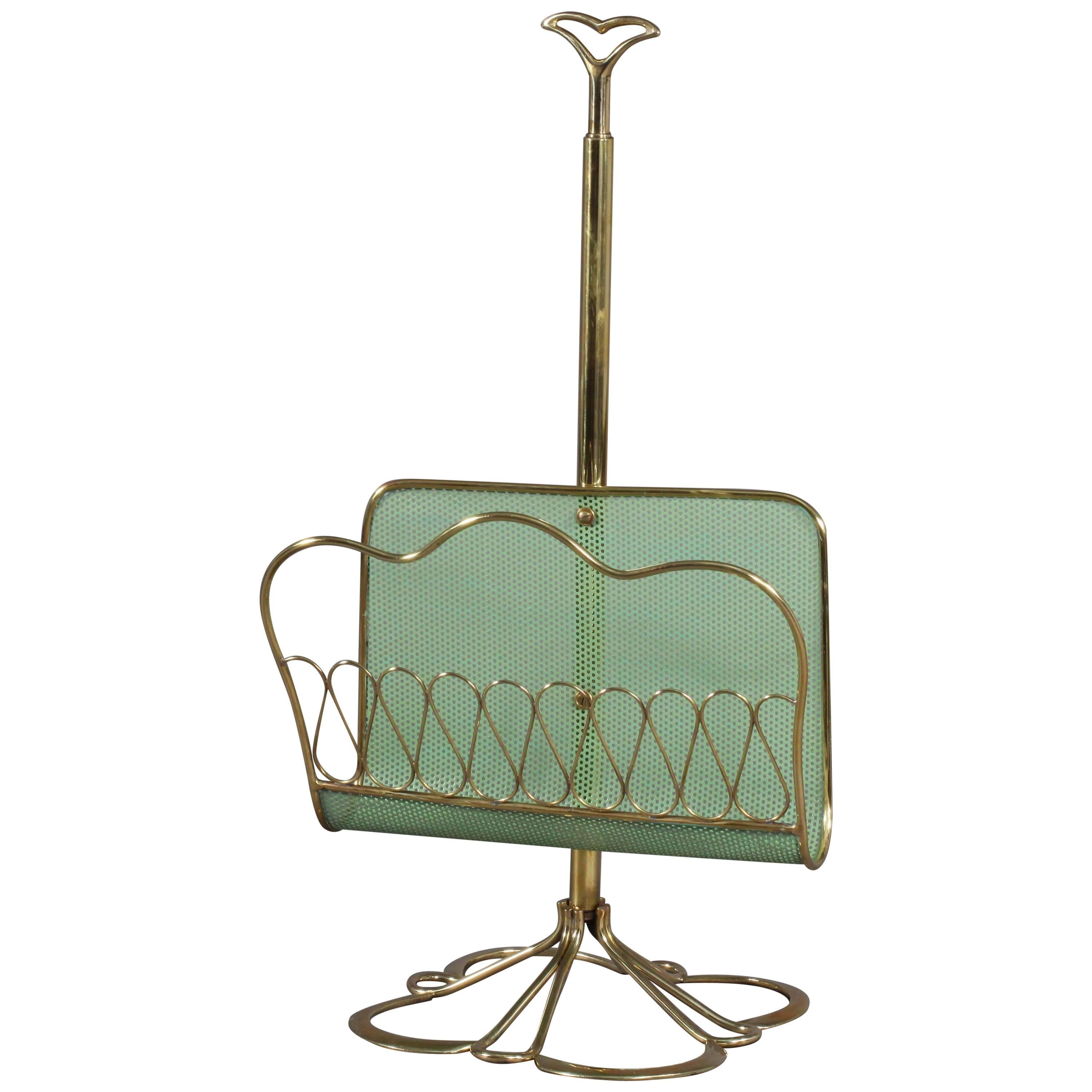 Newspaper Rack Italian 1950 Attributed to Gio Ponti For Sale